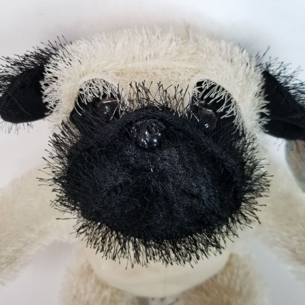 Cuddle Me Toys Play Pets Plush Pug‎ Dog 13" Black Tan Kellytoy Puppy